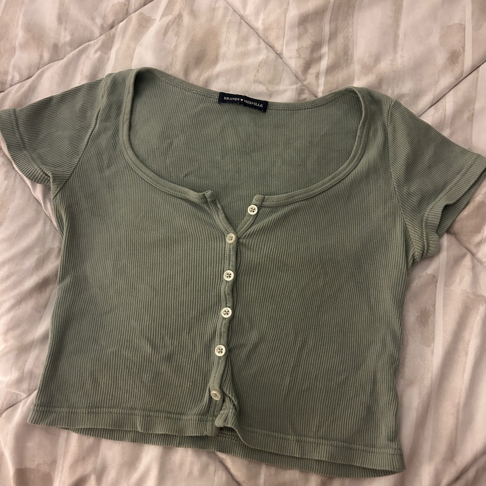 Brandy Melville Zelly Button Top